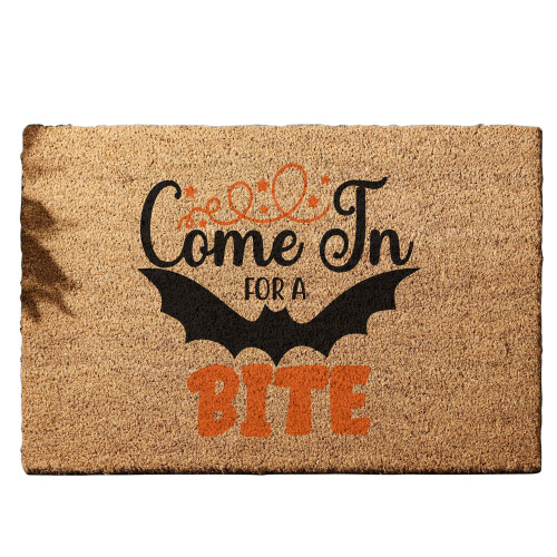 Coir Doormat MK1 Come in for a bite 01