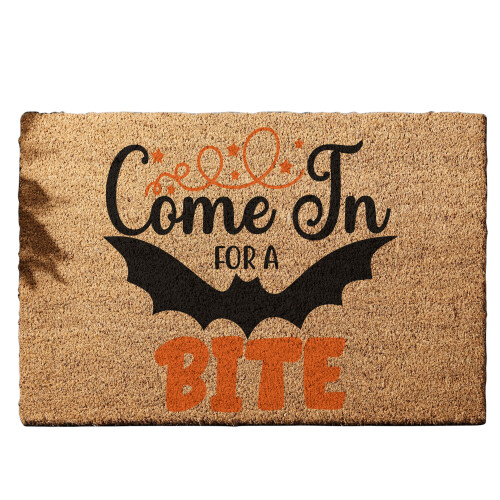 Coir Doormat MK1 Come in for a bite 01