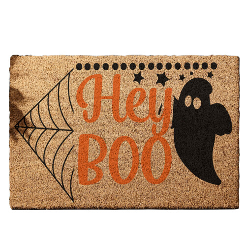 Coir Doormat MK1 Hey boo 01