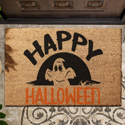 Coir Doormat MK2 Happy Halloween 01