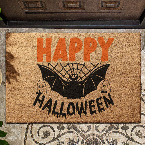 Coir Doormat MK2 Happy Halloween 1 01