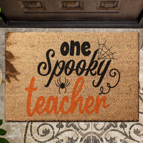 Coir Doormat MK2 One spooky teacher 01