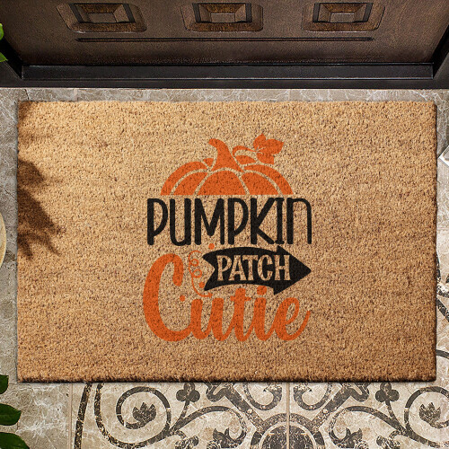 Coir Doormat MK2 Pumpkin patch cutie 1 01