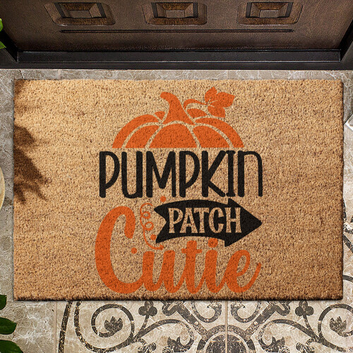 Coir Doormat MK2 Pumpkin patch cutie 1 01