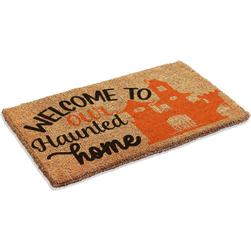 Coir Doormat MK3 Welcome to our haunted home 01