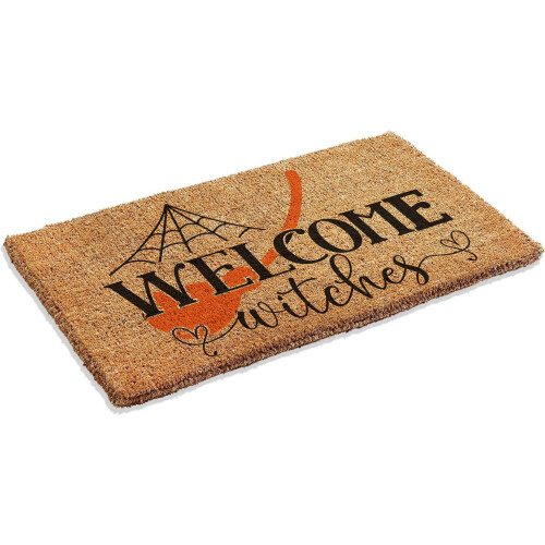 Coir Doormat MK3 Welcome witches 01