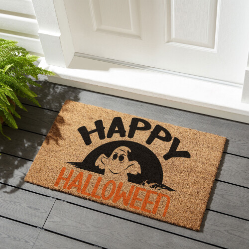 Coir Doormat MK4 Happy Halloween 01