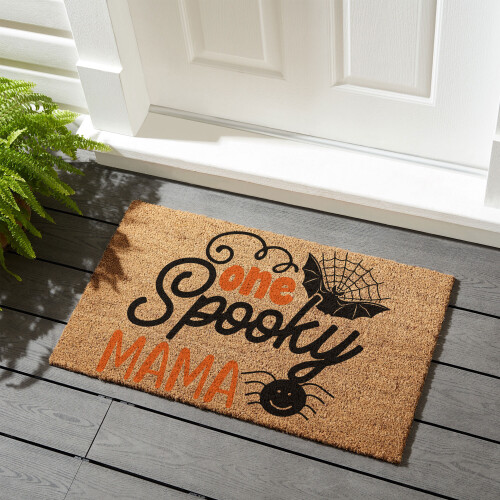 Coir Doormat MK4 One spooky mama 01