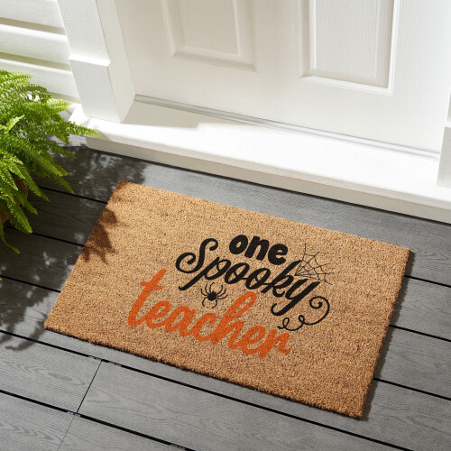 Coir Doormat MK4 One spooky teacher 01