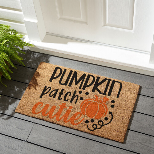 Coir Doormat MK4 Pumpkin patch cutie 01