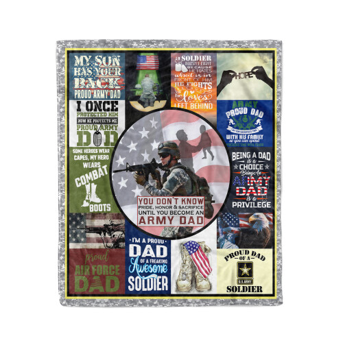 Army Dad 01 All Season Plus Size Quilt Blanket MK