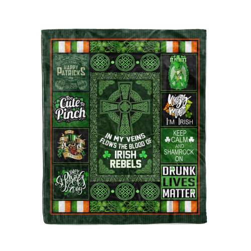 In my veins flows the blood of Irish rebels Blanket MK