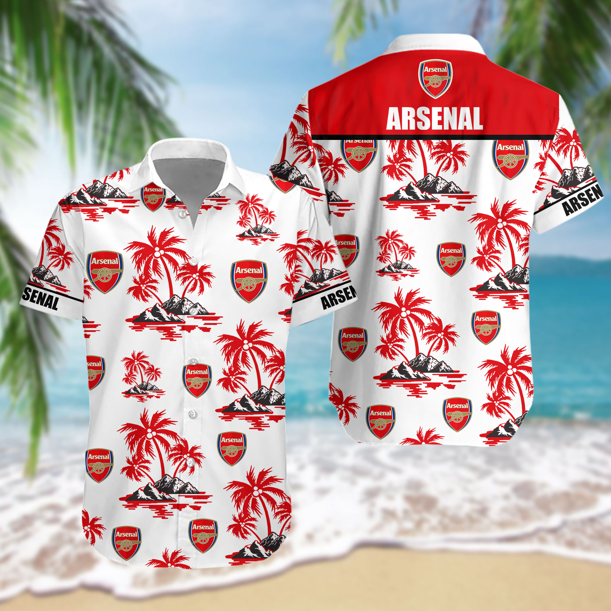 HOT EPL Arsenal FC Tropical Shirt1