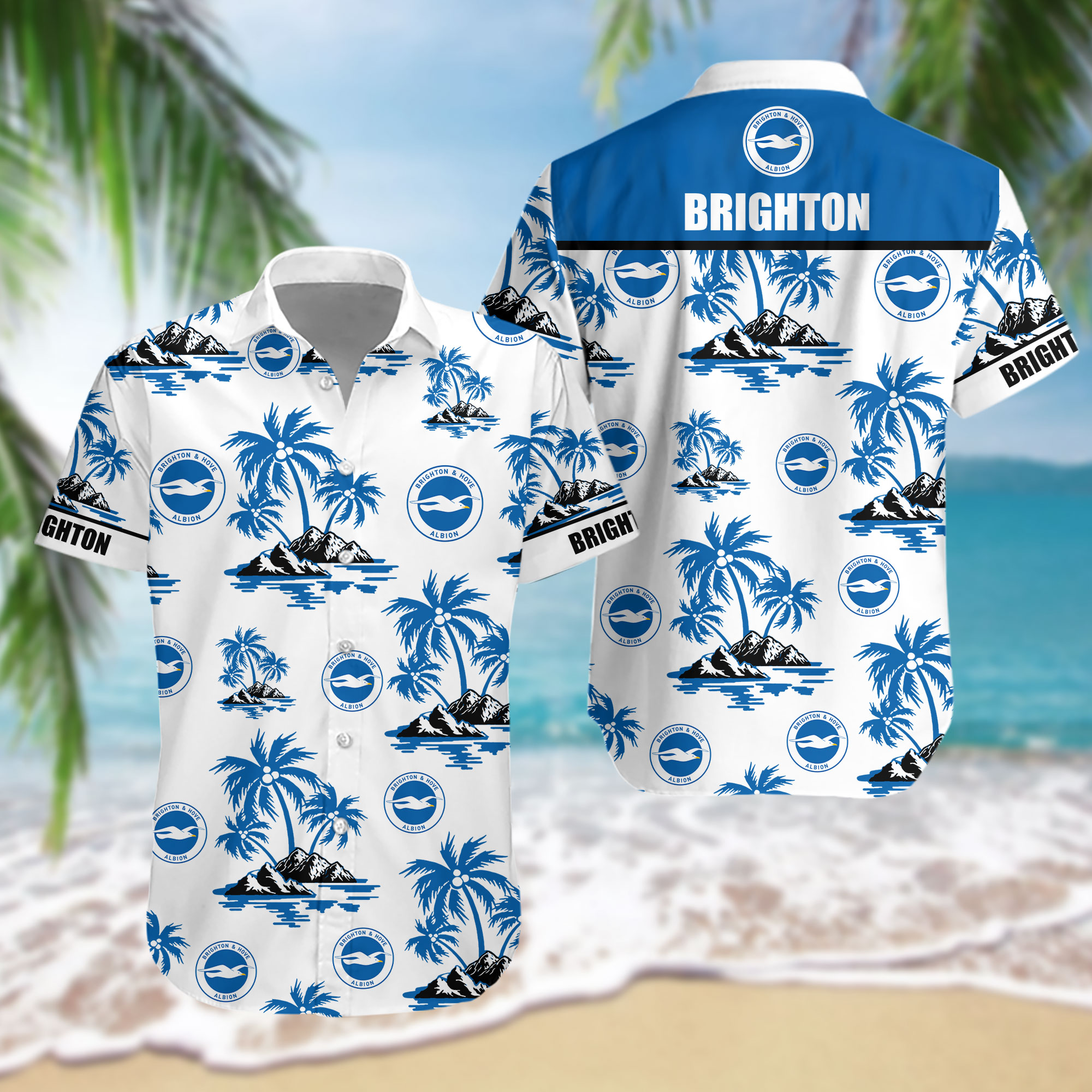 HOT EPL Brighton & Hove Albion FC Tropical Shirt1