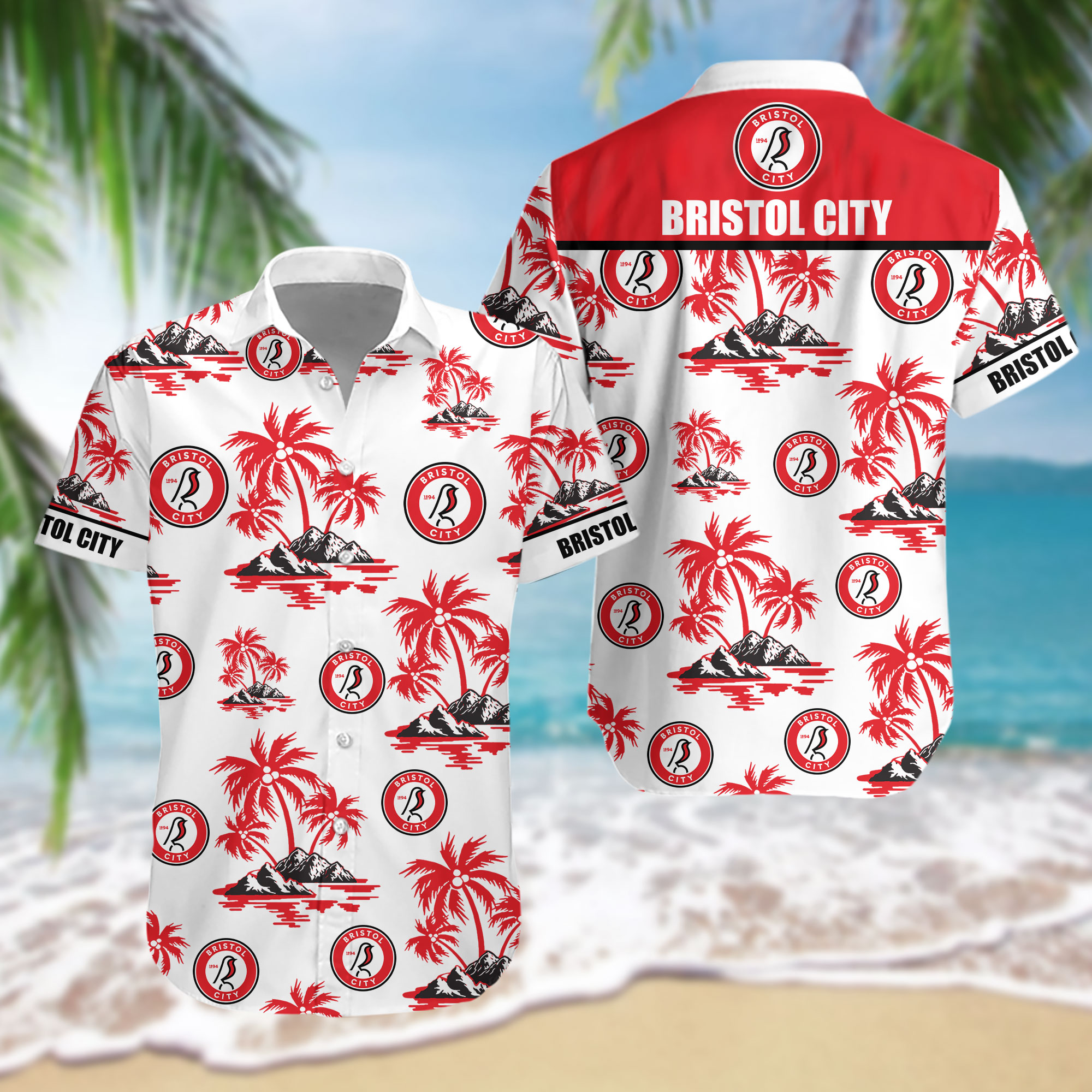 HOT EPL Bristol City FC Tropical Shirt2