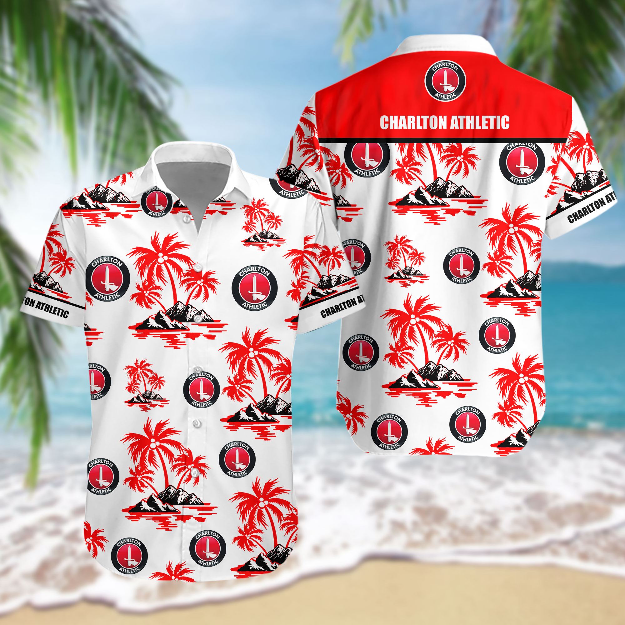 HOT EPL Charlton Athletic FC Tropical Shirt2