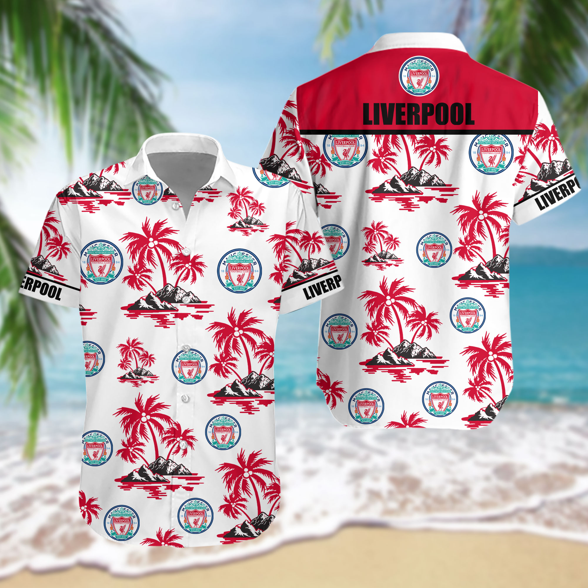 HOT EPL Liverpool FC Tropical Shirt2