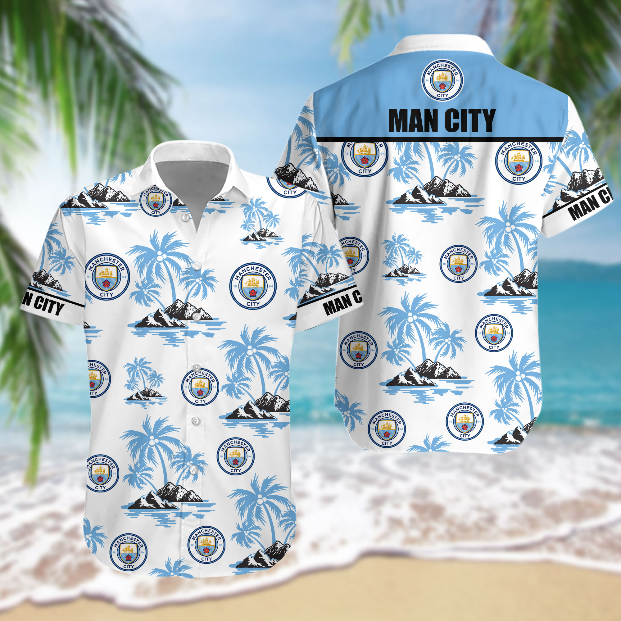HOT EPL Man City FC Tropical Shirt1