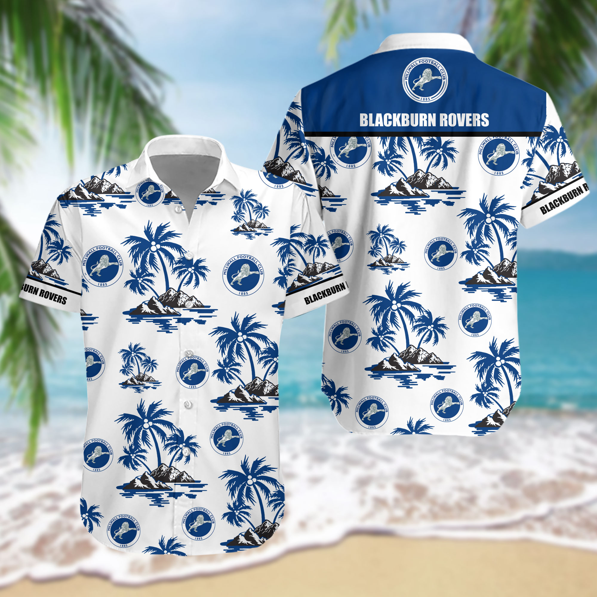 HOT EPL Blackburn Rovers FC Tropical Shirt1