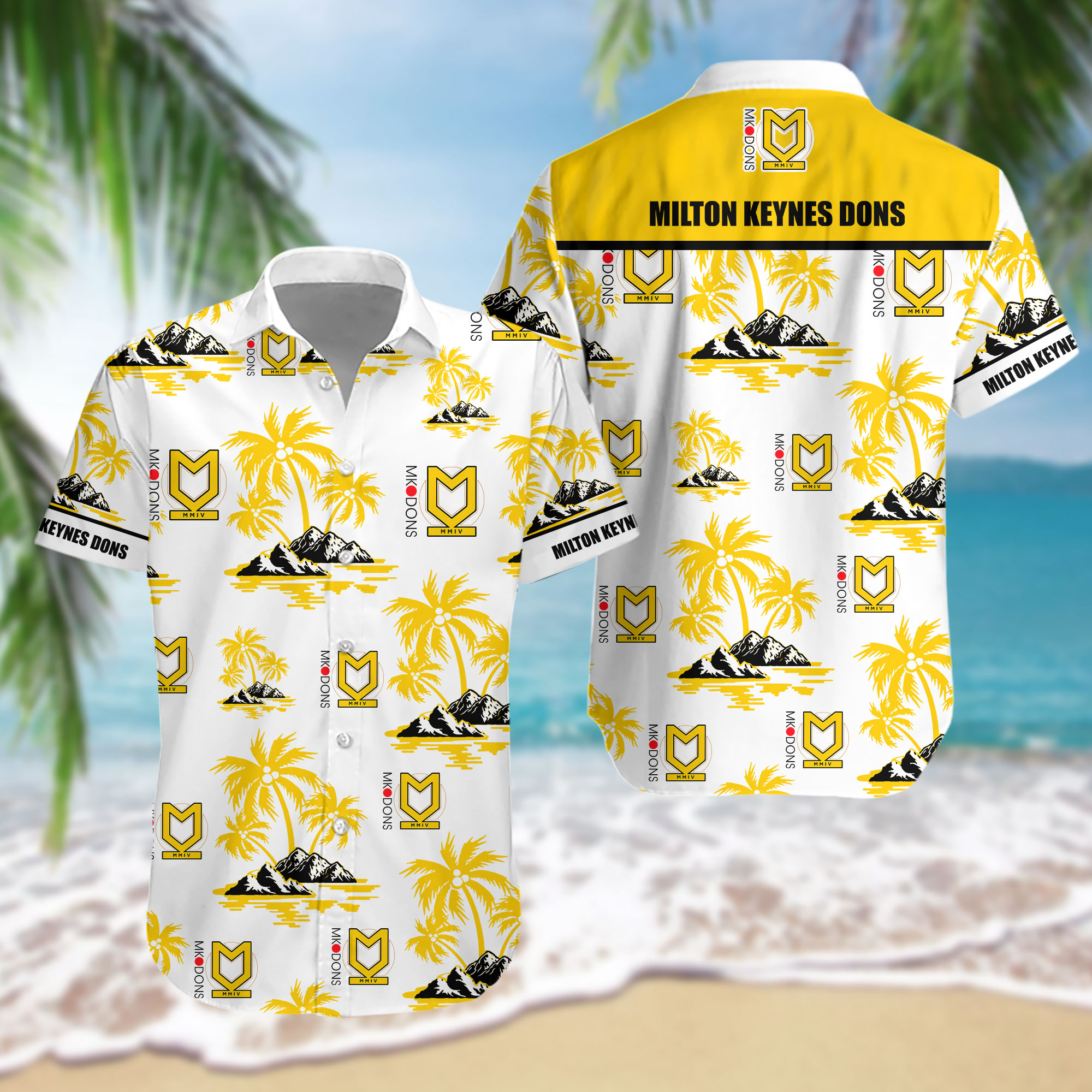 HOT EPL Milton Keynes Dons FC Tropical Shirt2