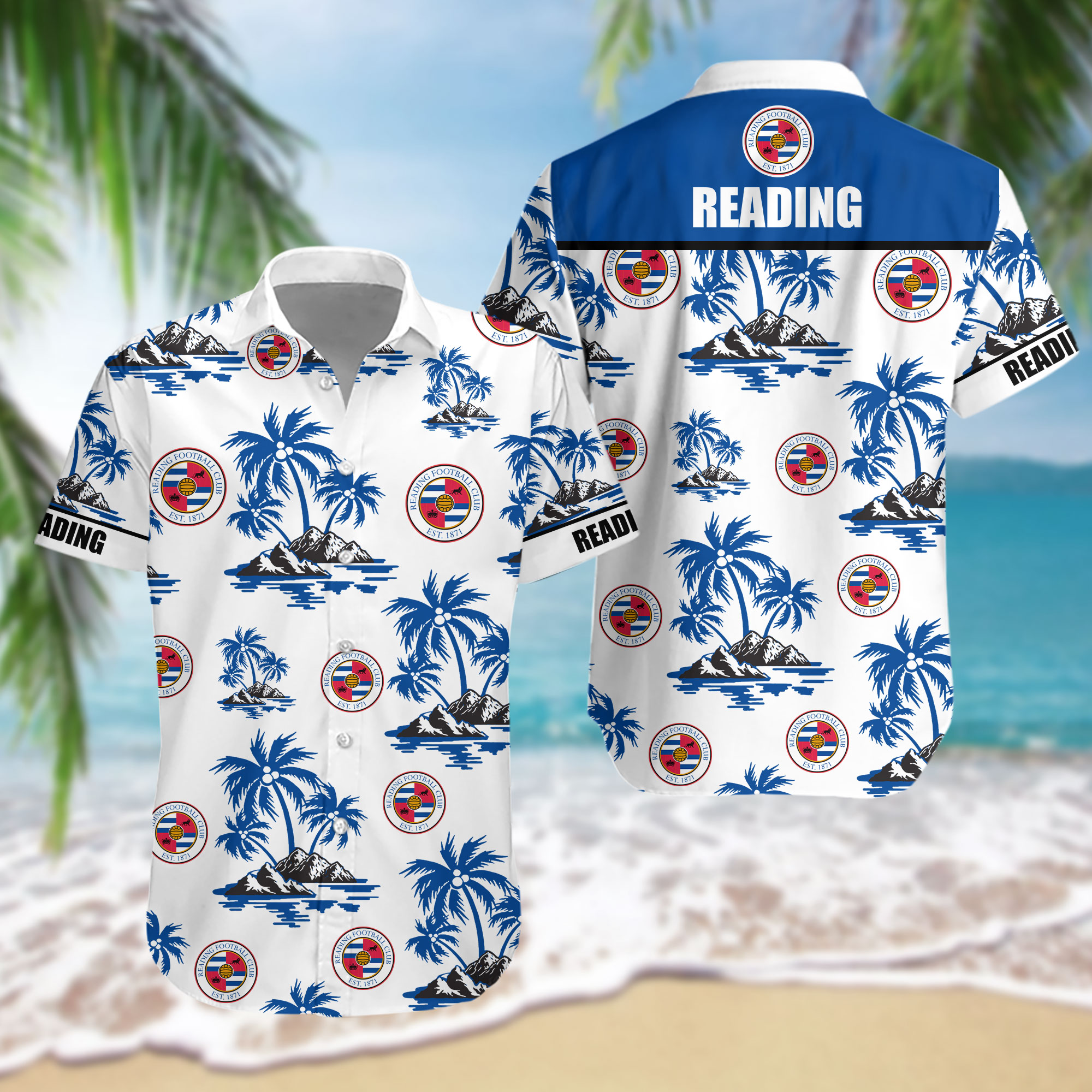HOT EPL Reading FC Tropical Shirt1