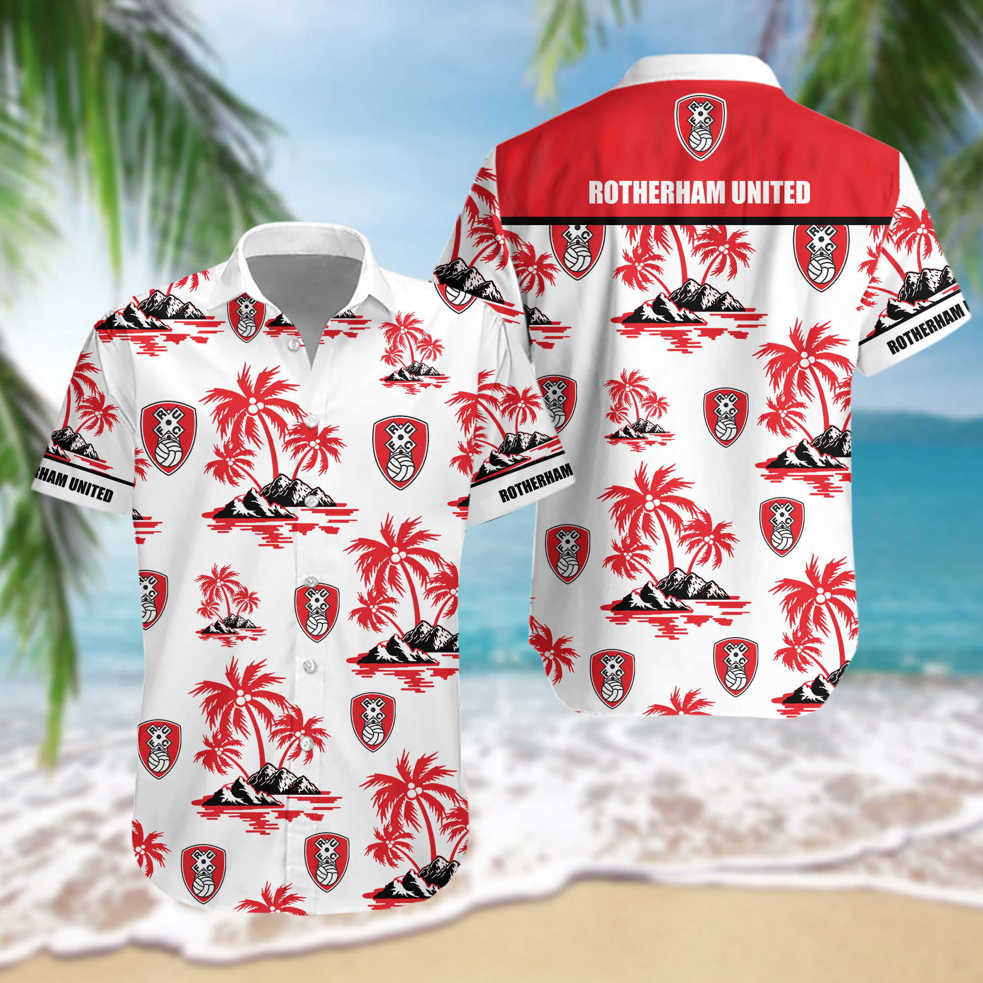 HOT EPL Rotherham United FC Tropical Shirt2