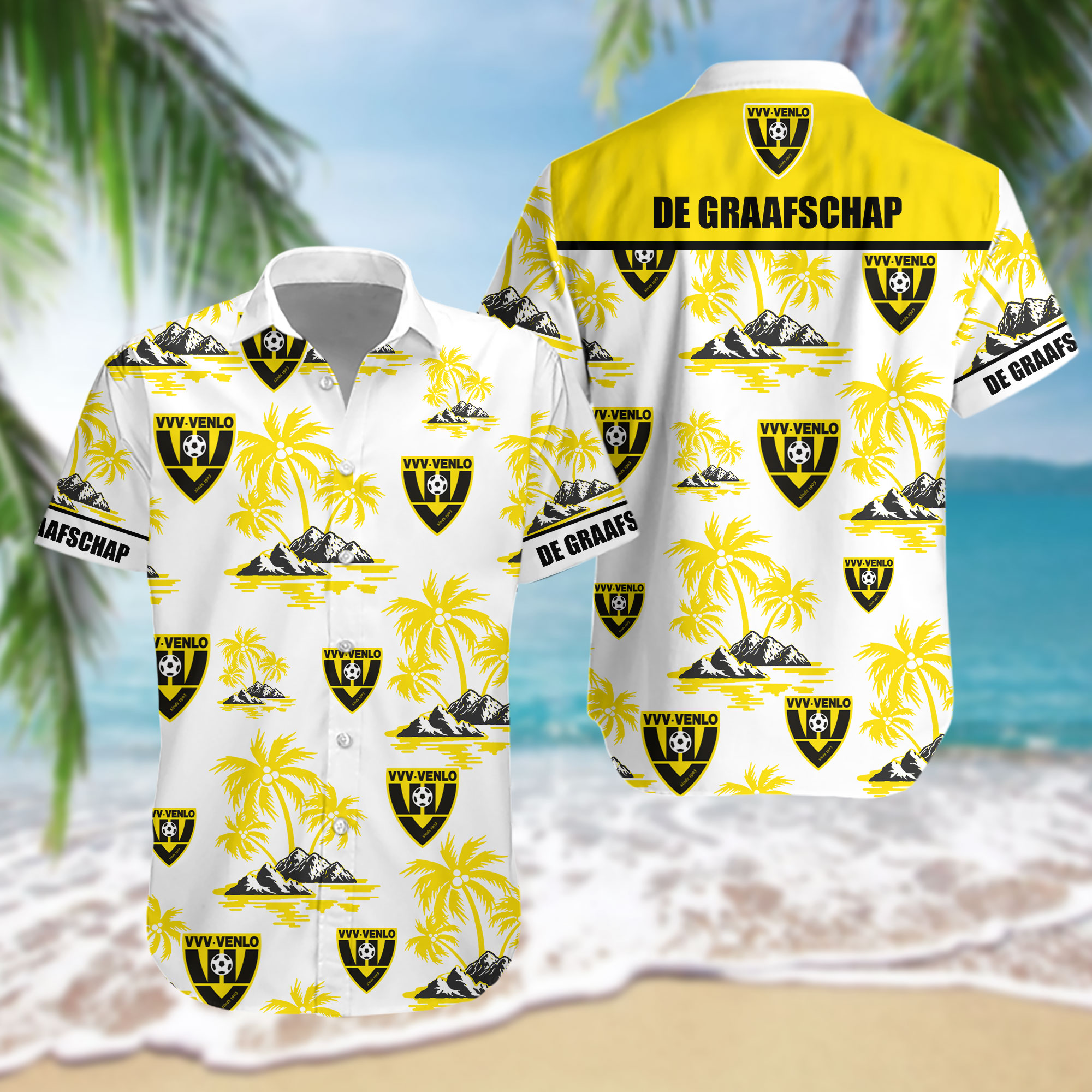 HOT Eredivisie De Graafschap FC Tropical Shirt2