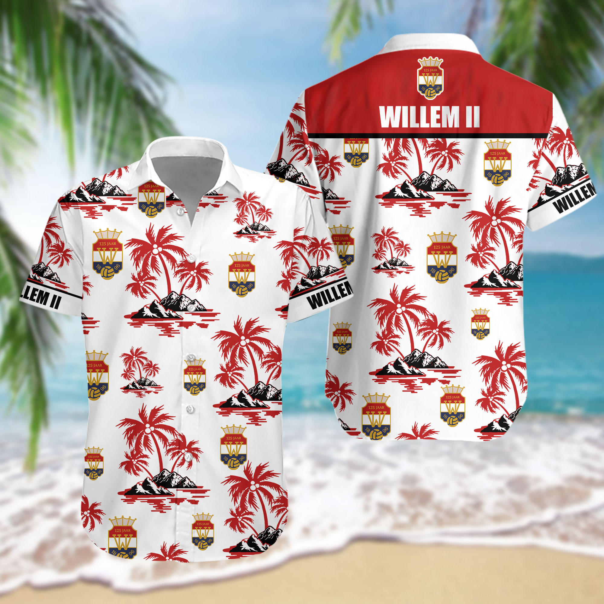 HOT Eredivisie Willem II Tilburg FC Tropical Shirt2