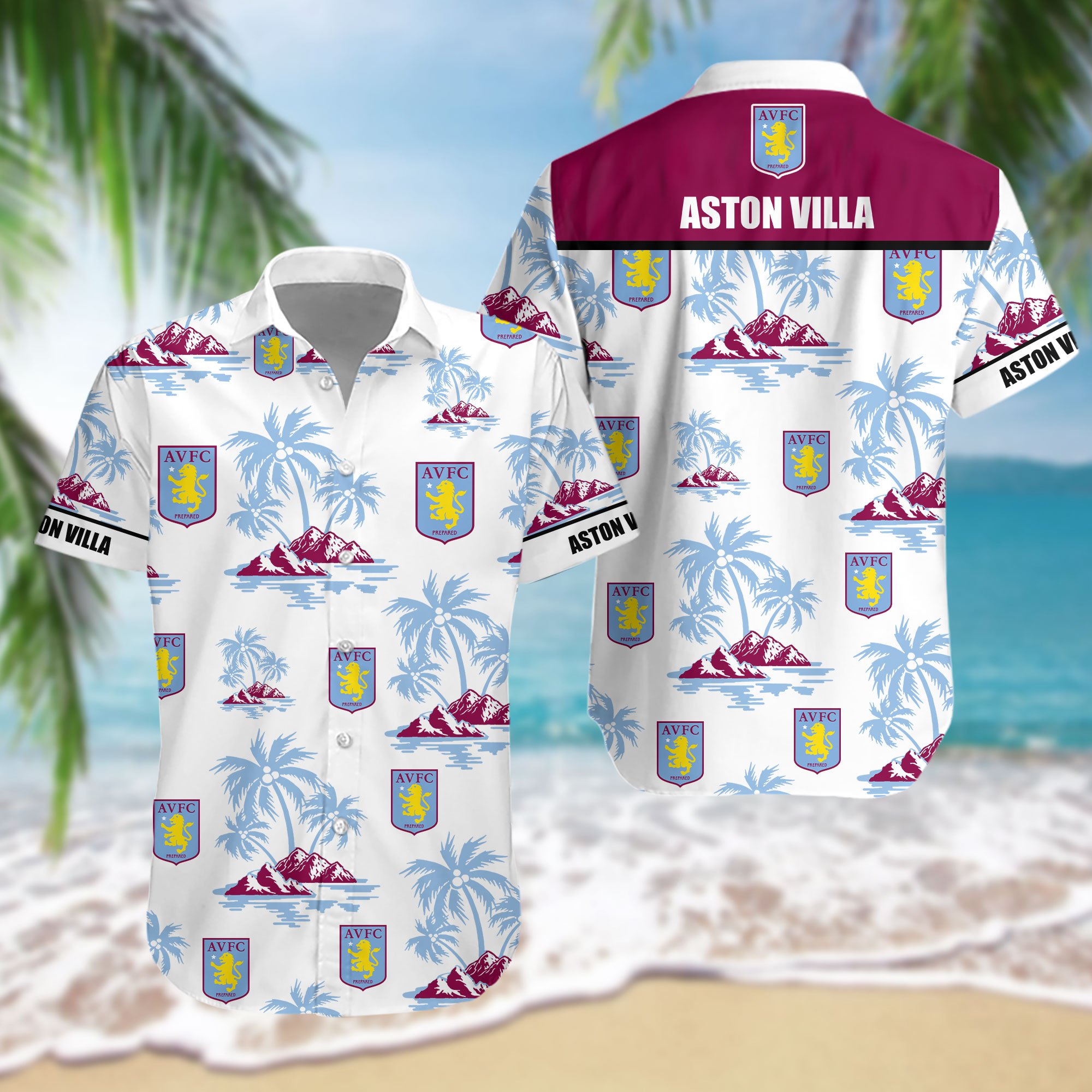 HOT EPL Aston Villa FC Tropical Shirt2