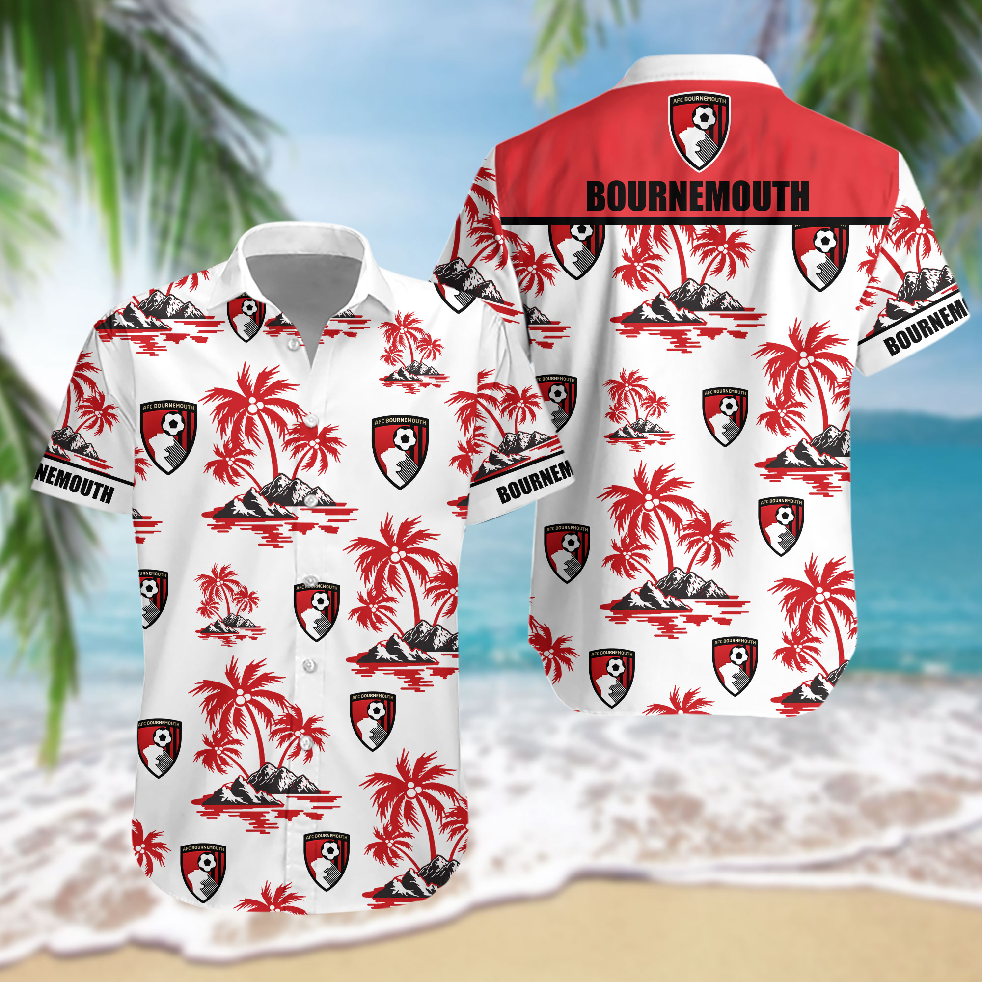 HOT EPL Bournemouth FC Tropical Shirt1