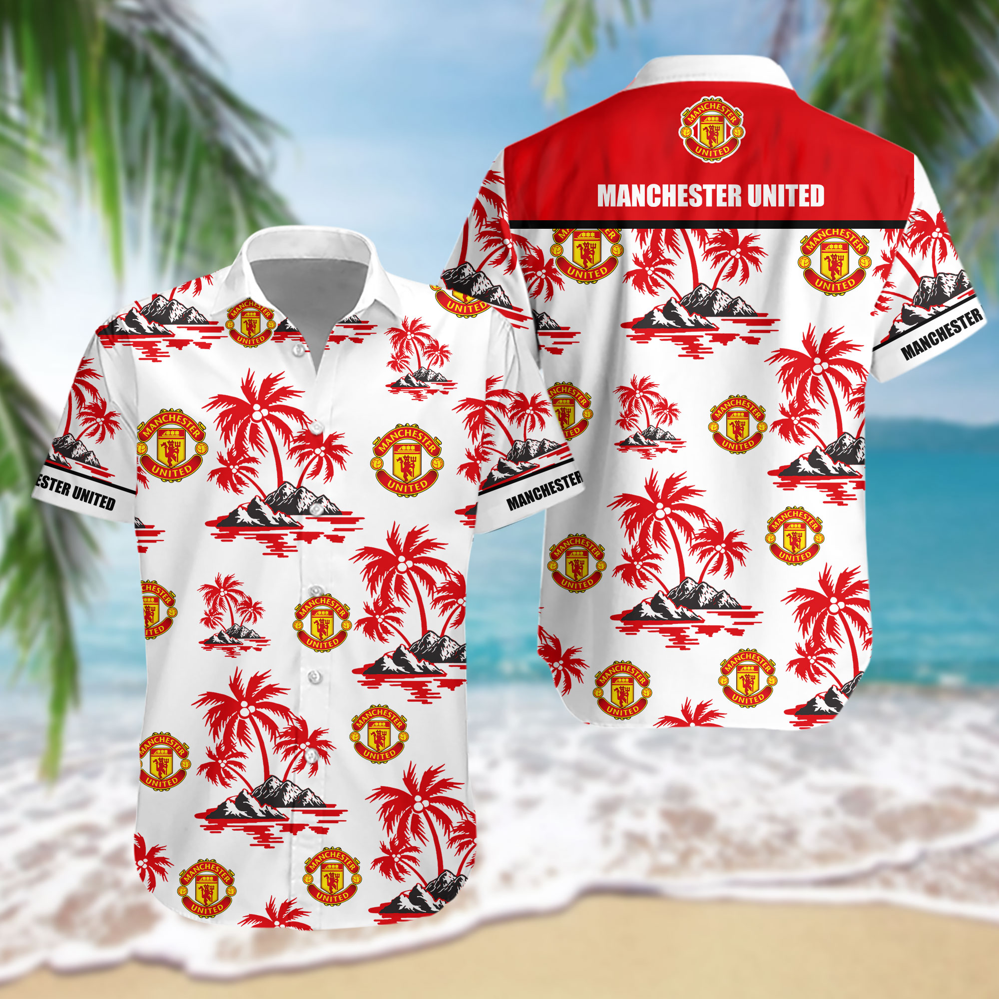 HOT EPL Manchester United FC Tropical Shirt1