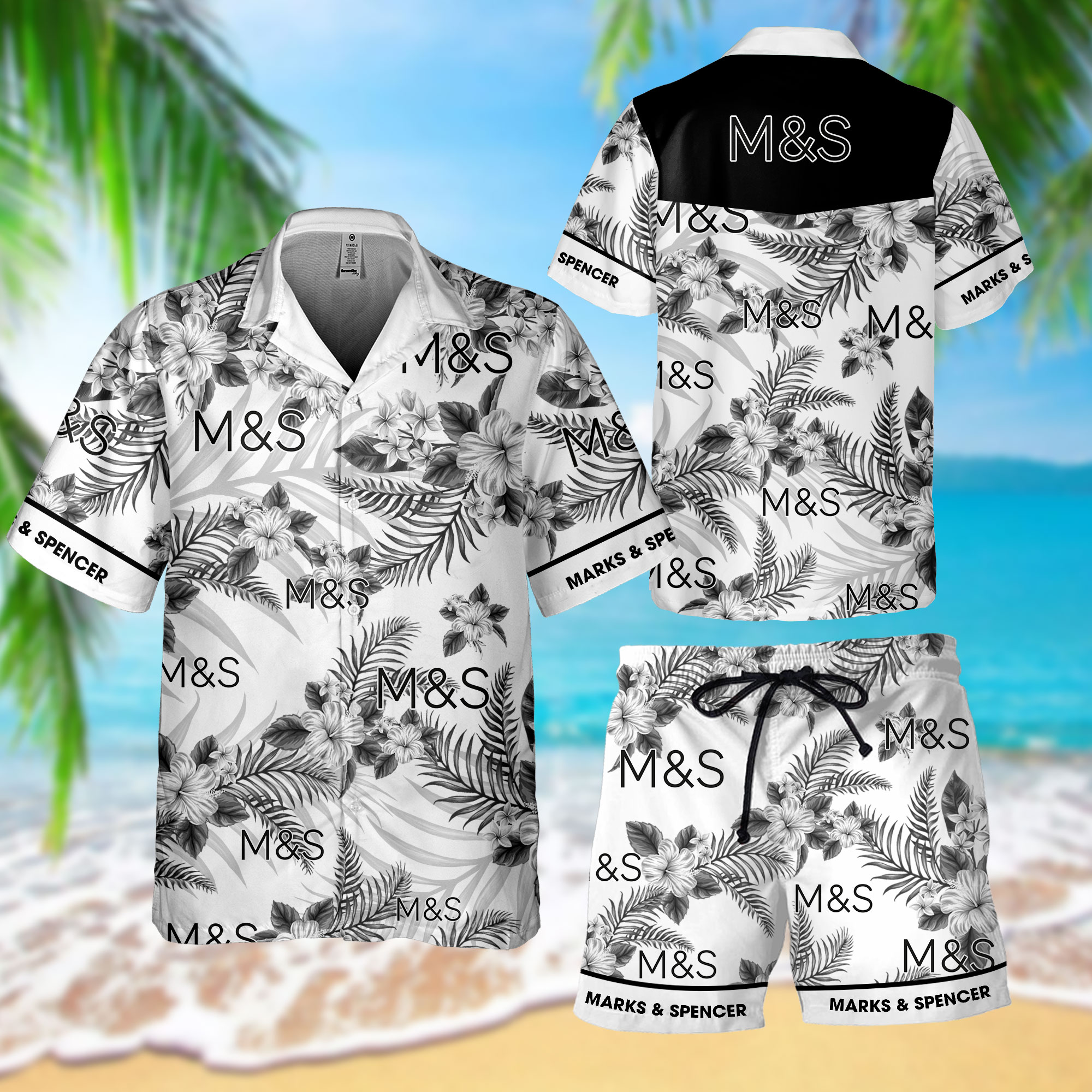 HOT Marks Spencer Hawaii Shirt, Shorts2