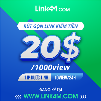 Rút gọn link kiếm tiền Link4M.com
