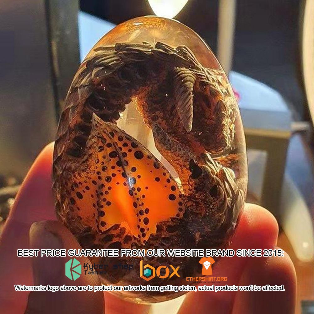mIUyHuAU glowing resin lava dragon egg statue for home decor 4