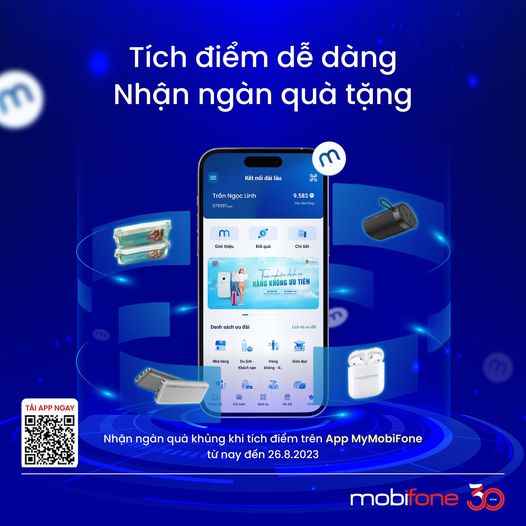 Vào app MyMobiFone tích điểm nhận Tai nghe, Pin sạc dự phòng, Loa Bluetooh 7082875685422775520_n