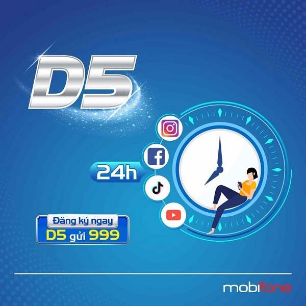 Gói cước D5 MobiFone - Tiếp tục Online với mức giá siêu tiết kiệm D5-mobifone