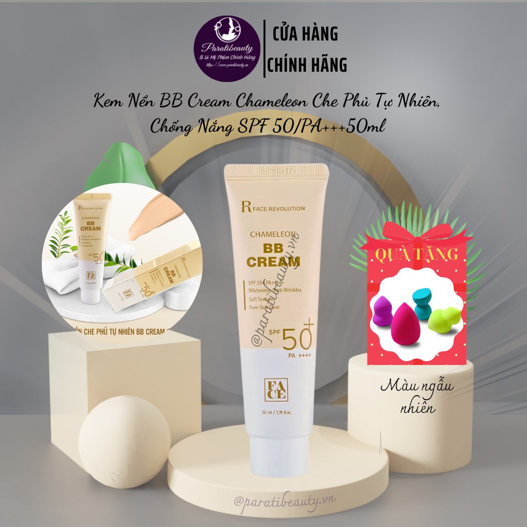 Kem Nền BB Cream Chameleon Che Phủ Tự Nhiên, Chống Nắng SPF 50/PA+++50ml