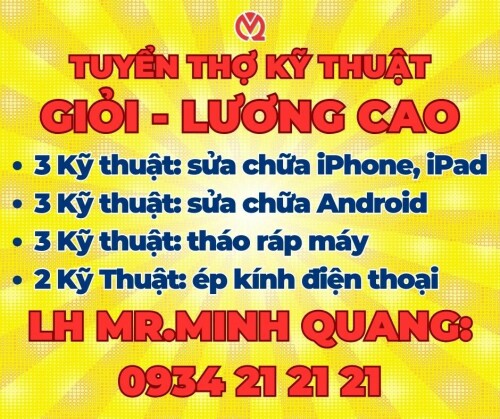 TUYỂN THỢ KỸ THUẬT