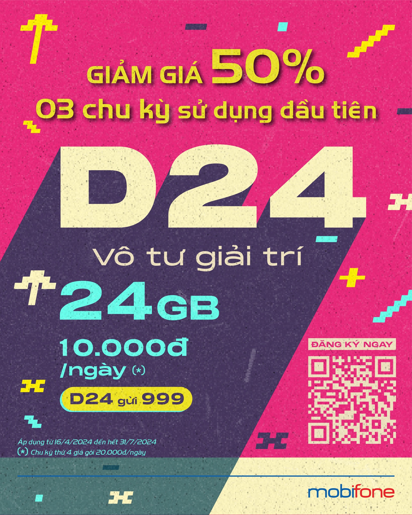 Toàn quốc - Mobifone tung deal giảm 50% giá gói cước ngày d24 Giam-gia-D24