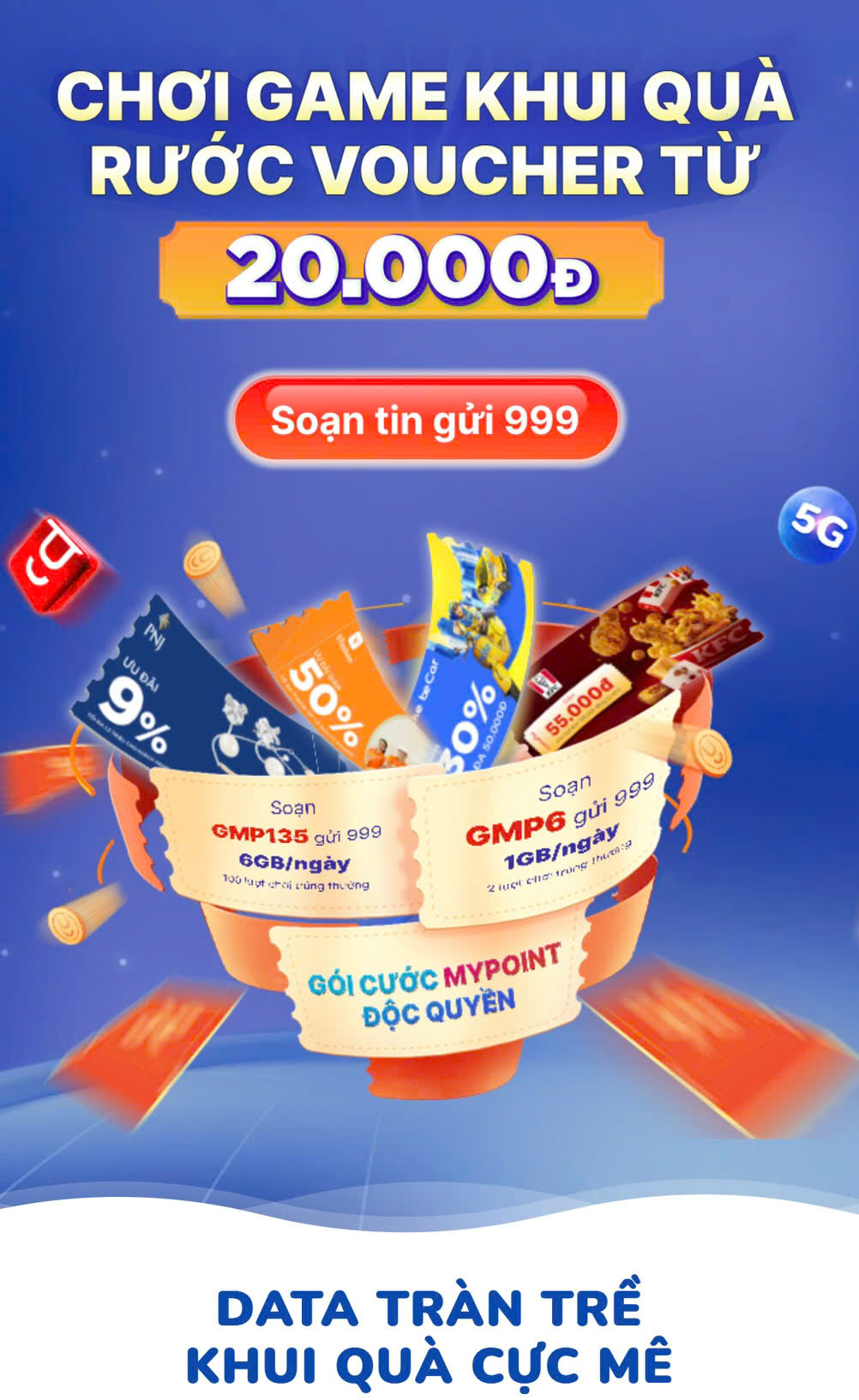 Diện thoại di động: CHƠI GAME KHUI QUÀ, RƯỚC VOUCHER TỪ MY POINT MP6