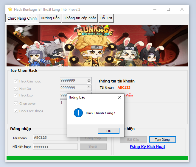 Hack Bunkage Bí Thuật Làng Thỏ miễn phí Bunkage2
