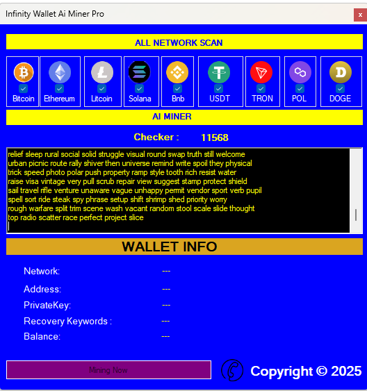 Wallet Finder Screenshot