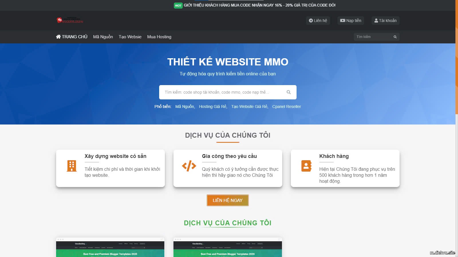 THEME PHP GIỐNG CMSNT