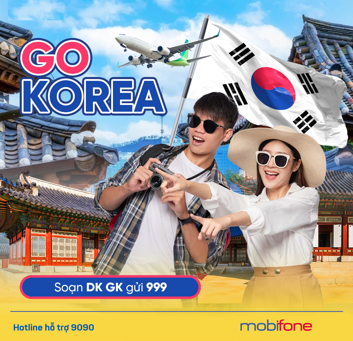 Go Korea: Gói cước siêu ưu đãi dành cho TB MobiFone CVQT tại Hàn Quốc