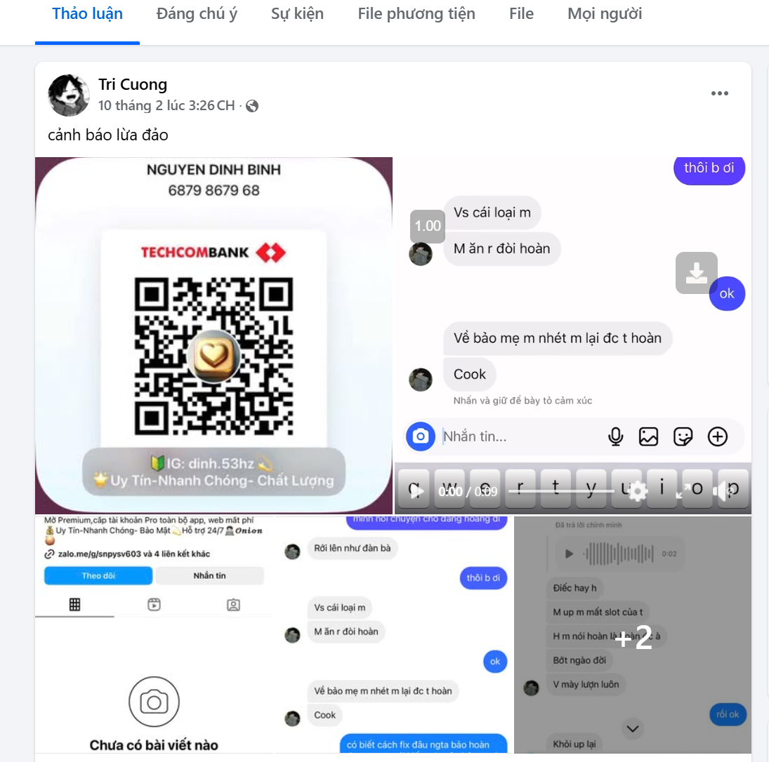 Bằng chứng Facebook 2