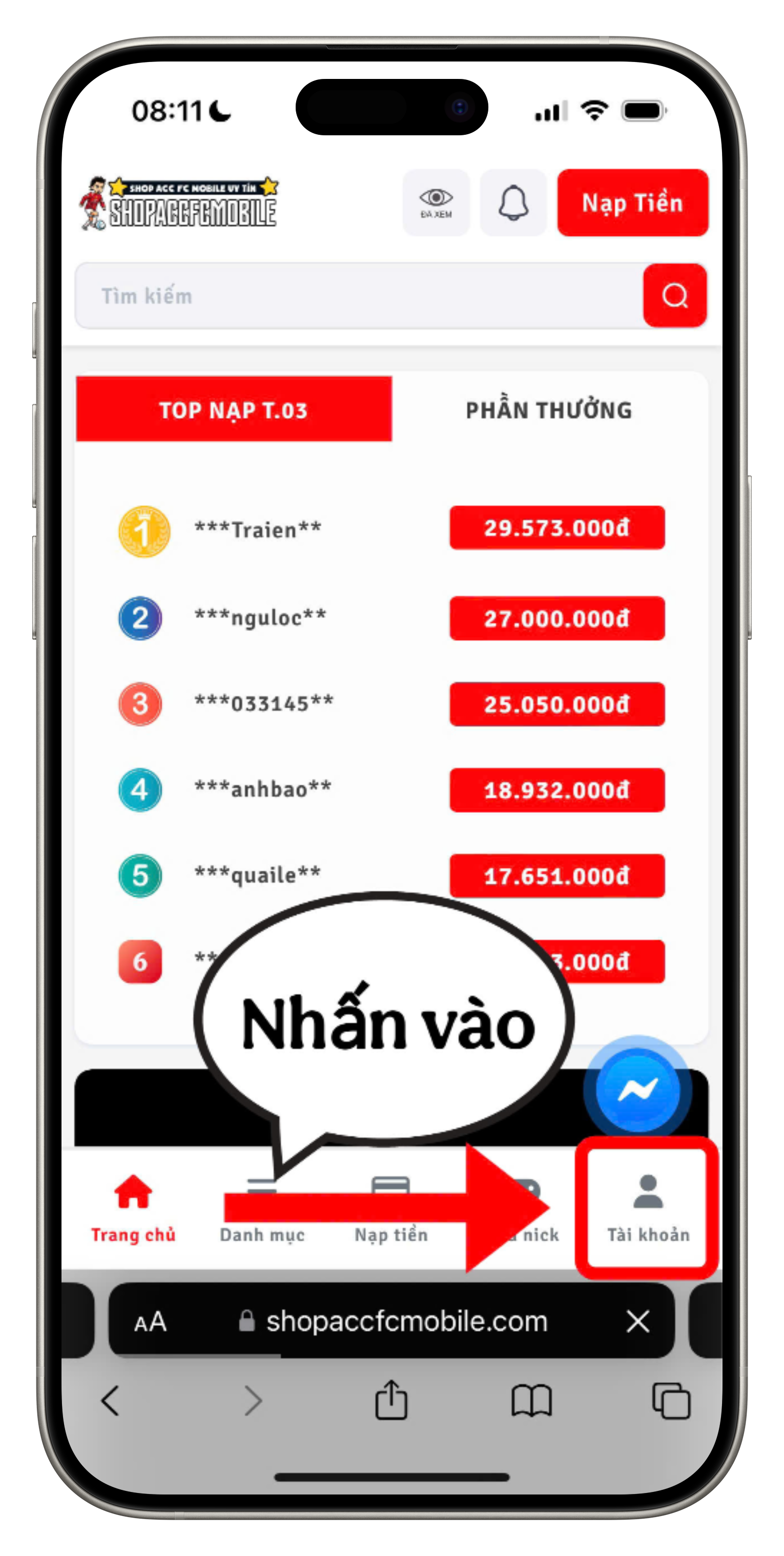 Shop acc game fc mobile uy tín giá rẻ, bảo hành trọn đời, nhiều minigame event hấp dẫn, rút Fc Point tự động, hỗ trợ 24/7.