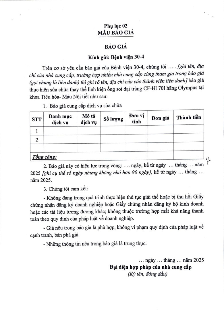 sửa chữa thay thế linh kiện ống soi đại tràng CF H170I Page3 Image1